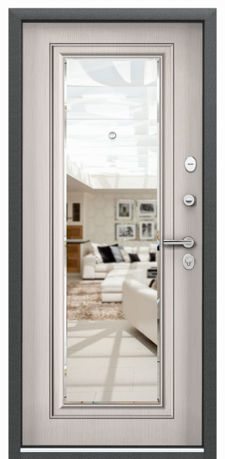 DELTA PRO MP, Декоративная панель с зеркалом, СК6-СМ, Лиственница белая (арт. ПВХ Лиственница белая) в Иркутске