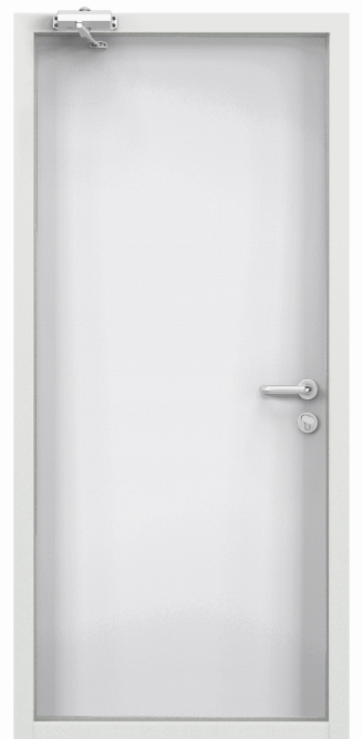 Дверь противопожарная EI 60, Порошково-полимерное покрытие, —, RAL 9016 белый в Иркутске